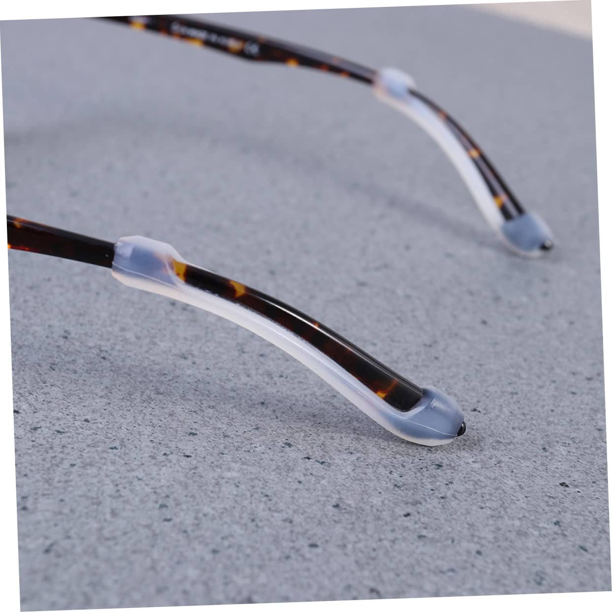 Manchons de Branche de Lunettes Antidérapants en Silicone Blanc 10 Paires Protection Yeux Certifiée Adaptés pour Lunettes de Soleil et Vue, Usage Quotidien et Sport Retenue