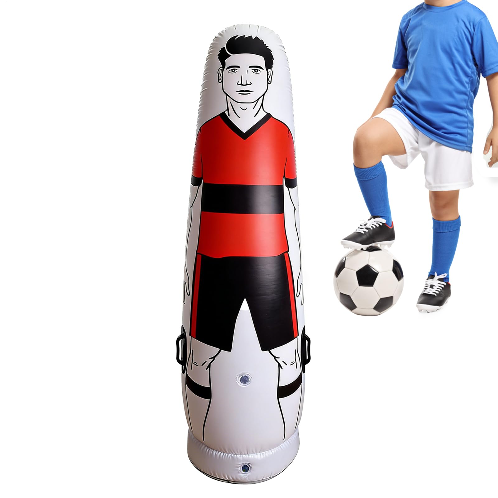 Defensor de tiro de fútbol | Entrenamiento de agilidad Inflable Portátil con Protección Segura,Equipo De Entrenamiento Para Defensor De Fútbol,para Adultos Apasionados Principiantes Niños Adol