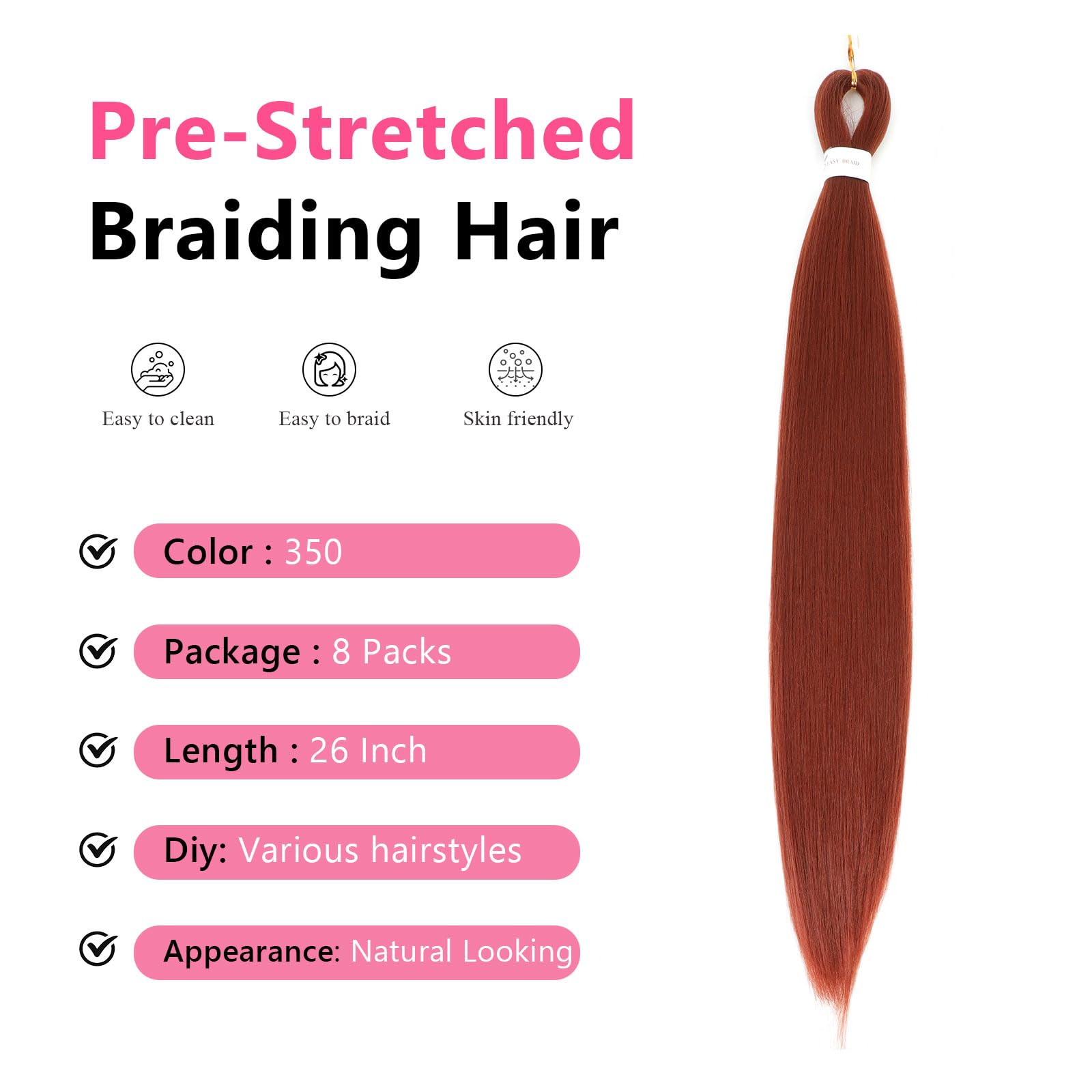 Easy Braid Pre stretched Braiding Hair Extensions - Image 3