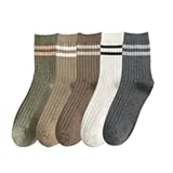 Mens Athletic Cotton Socks Five Pack Ankle Sock