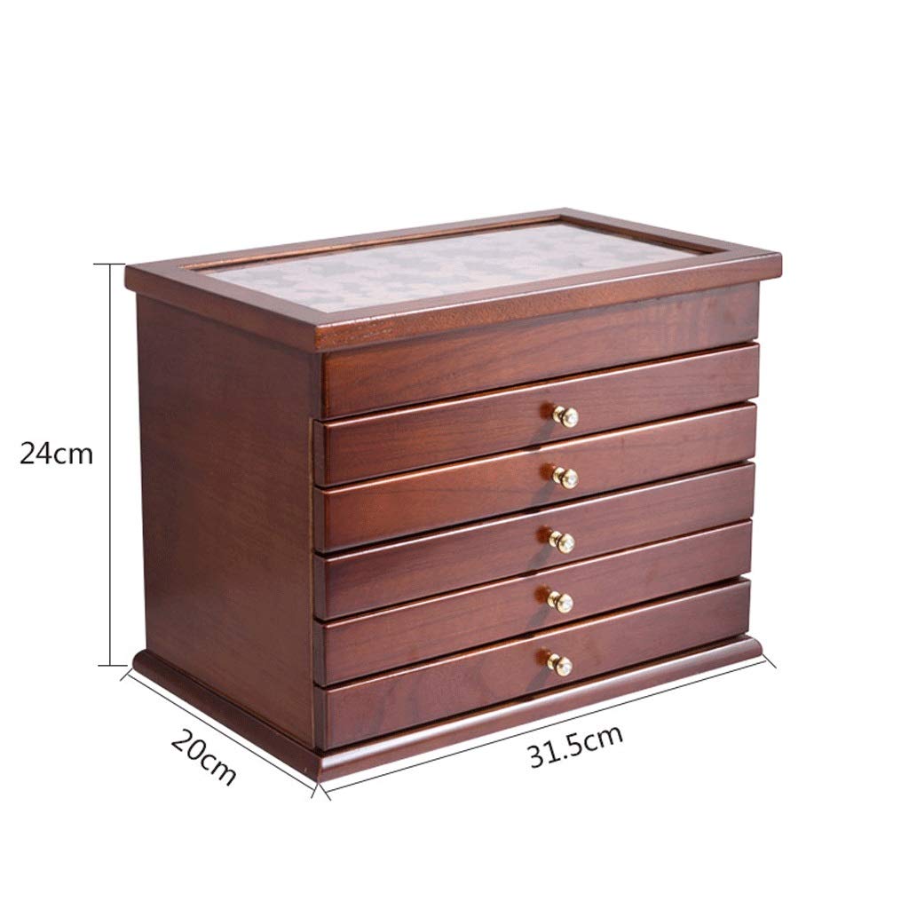 Jewelry Boxes Jewelry Storage Box Wooden Retro Storage Box Multi-Function Large Capacity Jewelry Box Jewelry Organizer