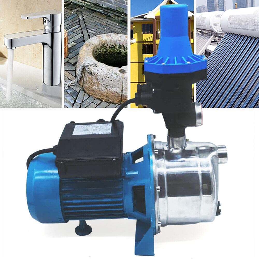Pompa centrifuga da giardino, 1100 W, con controllo della pompa, pompa centrifuga per impianto idraulico domestico