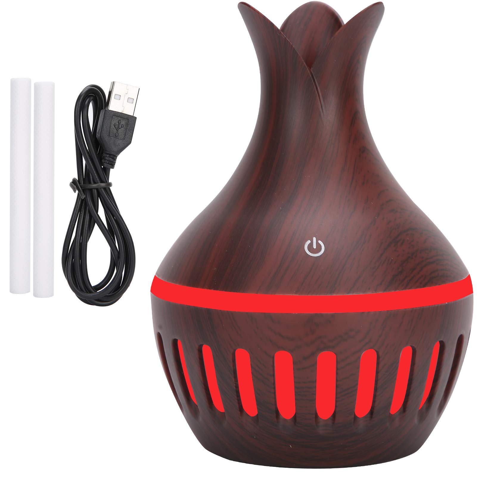 Pttonetsdd Mini Air Humidifier Flower Vase Desktop Diffuser Portable USB Plug-In