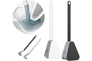 Golf Toilet Brush Cleaner Toilet Brush and Holder Set, 360° Toilet Brush...