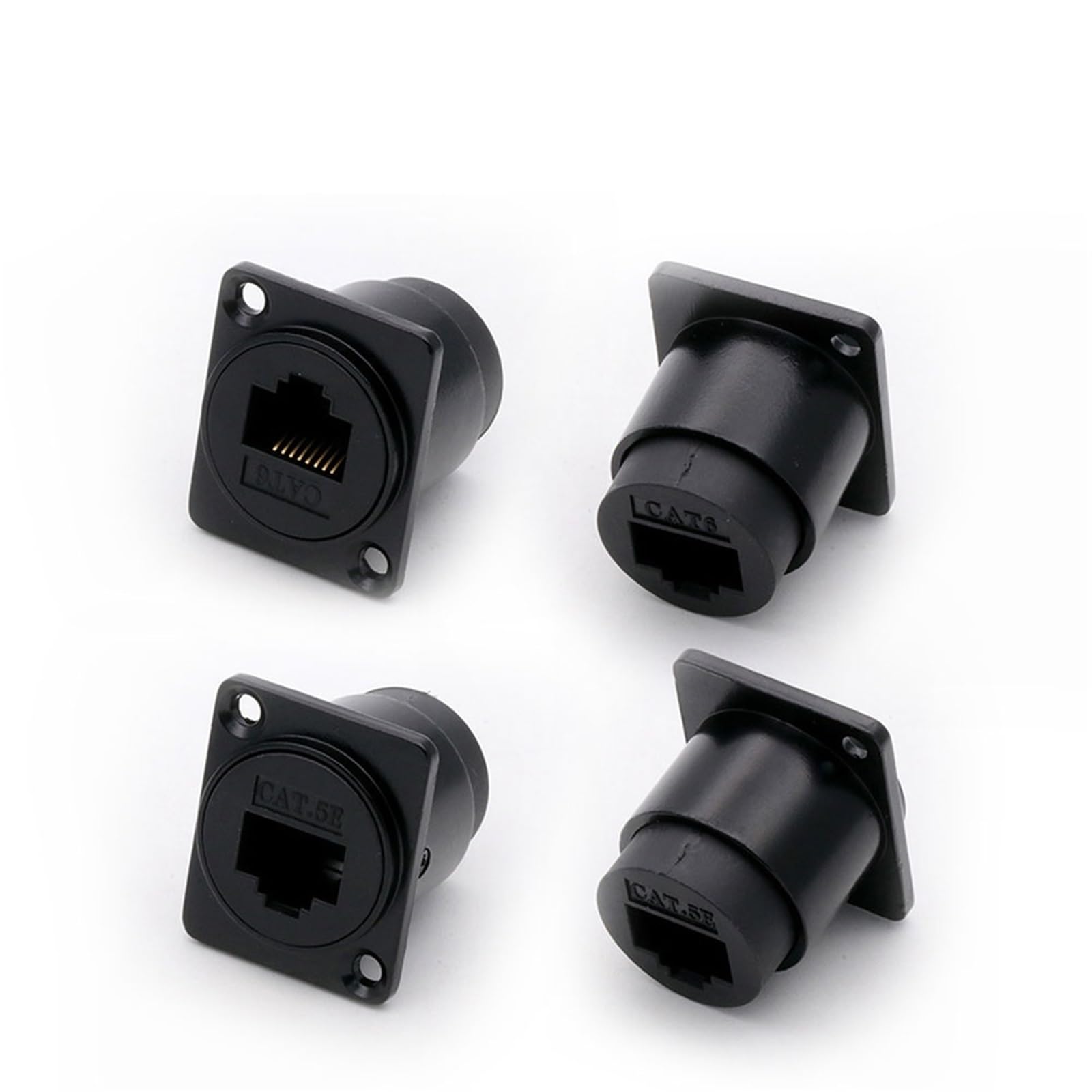 Conector RJ45 CAT5E de 1 pieza: enchufe modular ethernet 8P8C 7