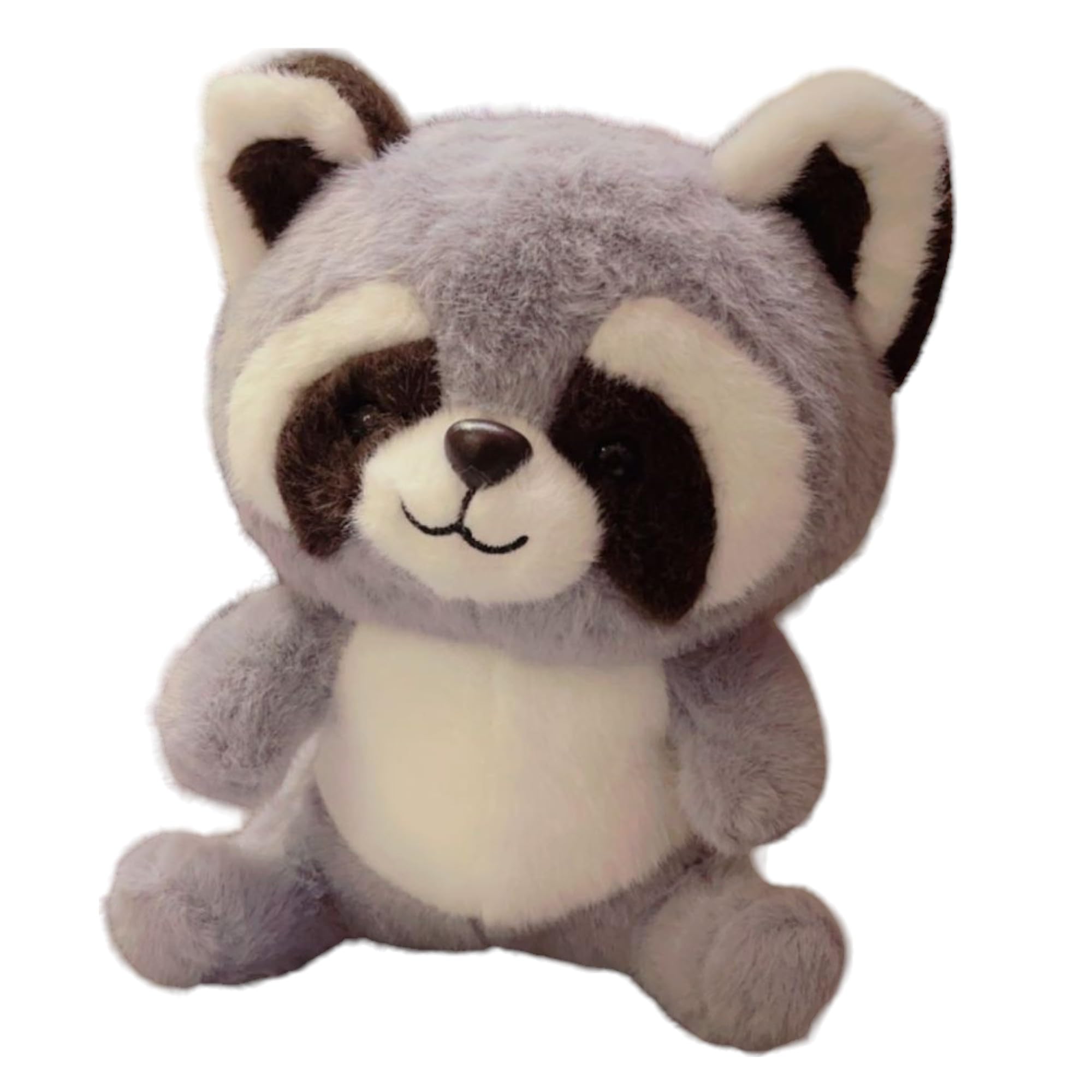 Soft Fabric 30cm Raccoon Toy | Stuffed Animal Plush Soft Toy for Boys and Girls | Raccoon Cute Plushie Soft Fluffly Cuddly Toy (Grey)