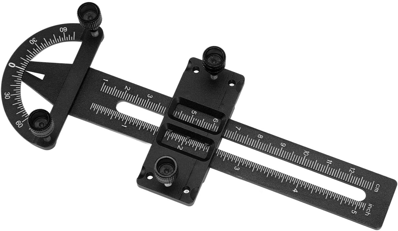 RiToEasysports RC Absorber Measuring Tool, Aluminium Alloy RC Car Measurement Tool Adjustment Strong Shock Absorber Measurement Tool for RC Car (Black)