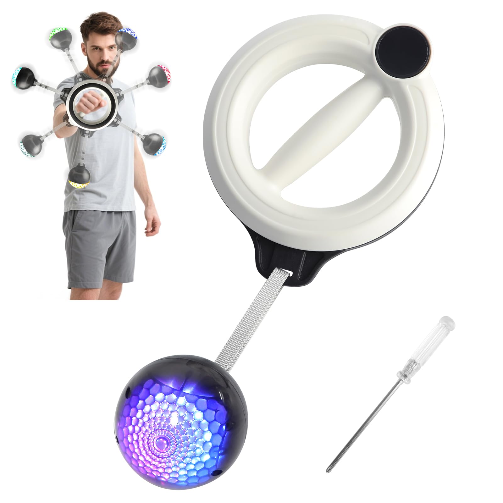 Trener korby 360° do przedramienia, trening fitness, do domu i na siłownię