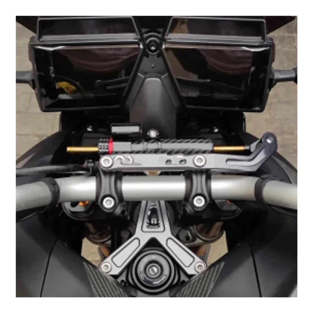 Stabilisateur De Direction Moto CNC Pour Yamaha Tracer 9 / Tracer 9 GT 2021-2023 – Amortisseur De Guidon Réglable Premium