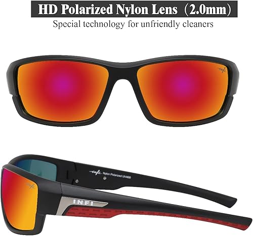 Miniatura 9 de INFI Gafas de sol polarizadas de pesca para hombres y mujeres, gafas de sol deportivas con protección UV