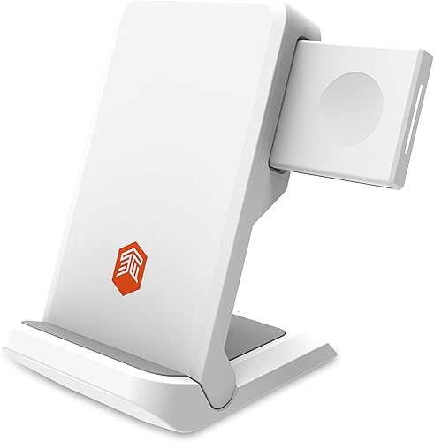 Miniatura 1 de STM ChargeTree Go - Estación de carga inalámbrica portátil 3 en 1 para iPhone, Samsung, Android (15W7.5W), AirPods (5W), Apple Watch (3W) -