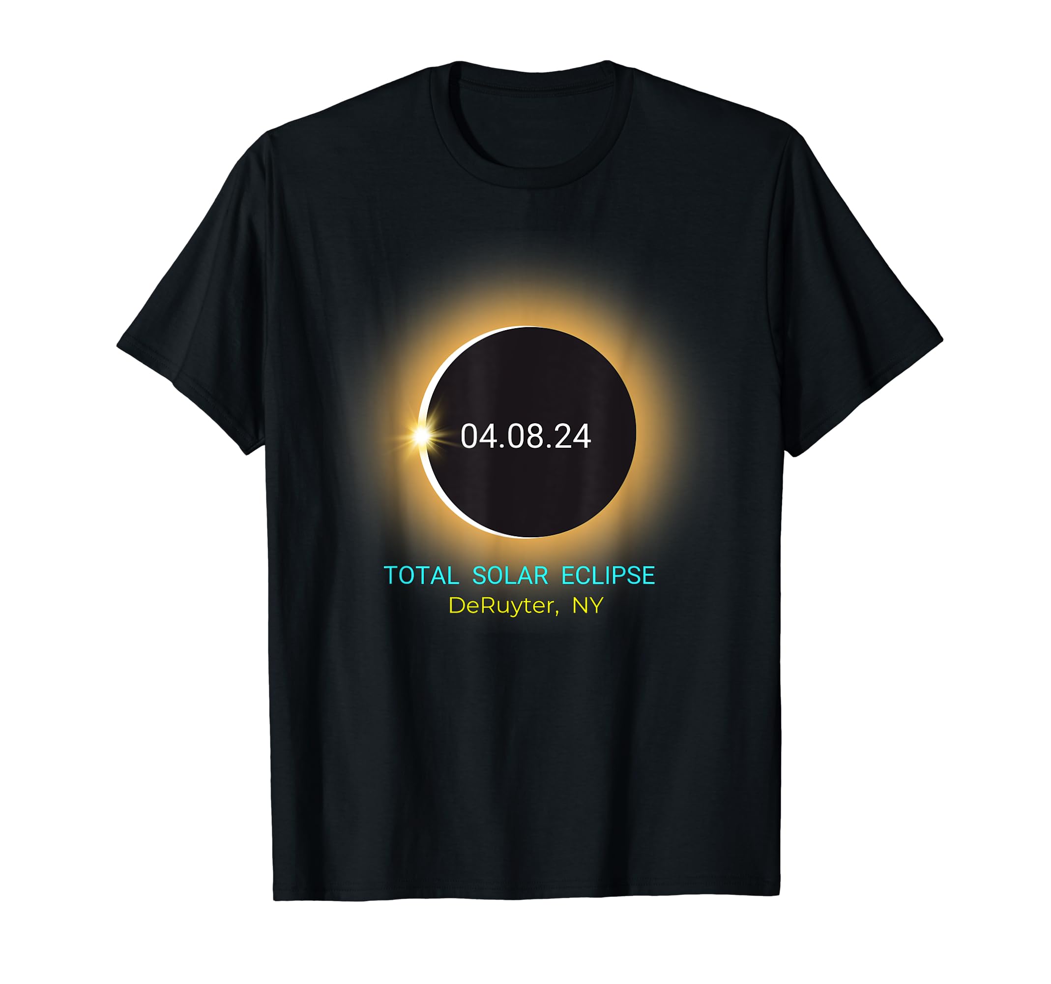 DeRuyter NY Total Solar Eclipse 04/08/24 New York Souvenir T-Shirt