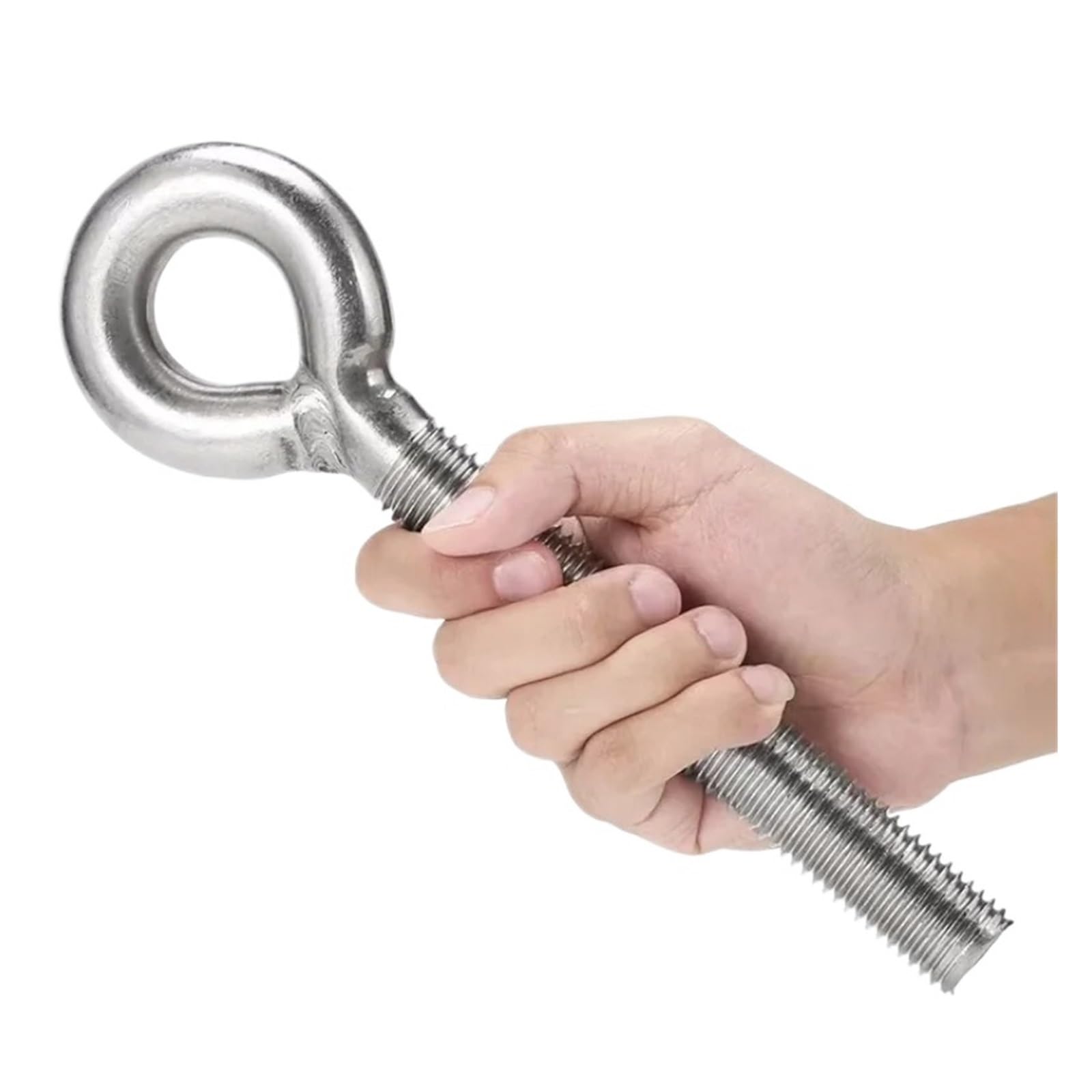 Pernos de Ojo de Acero CáNcamos Tornillo de ojo oveja acero inoxidable 304, perno M4, M5, M6, M8, M10, M12, M14, M16, M18, M20, M22, M24, herramienta suspensión con gancho for colgar anillos(M14-1pcs)