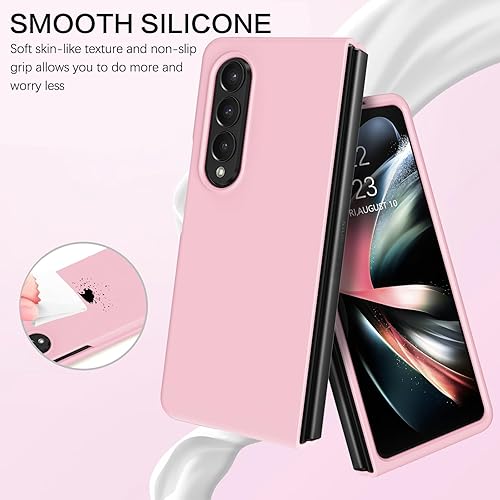 Miniatura 10 de BENTOBEN Funda para Galaxy Z Fold 4, silicona gel goma parachoques delgado duro PC delgada funda protectora a prueba de golpes para Samsung Galaxy Z