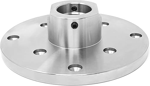 Miniatura 3 de MW-510M3X6 Placa frontal de torno de madera de acero, M33 x 3.5 RH roscada (se adapta a una vía, etc.), con tornillos de bloqueo (para tornos de