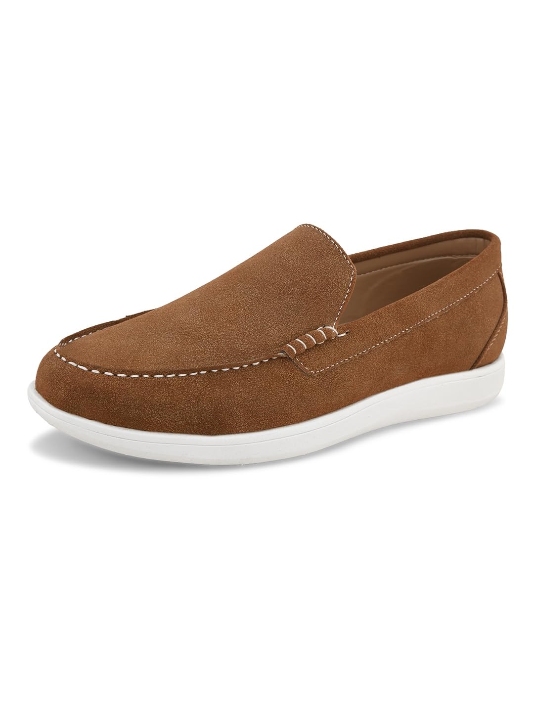 fentacia Men Solid Memory Foam Comfortable Suede Loafers-picture-12