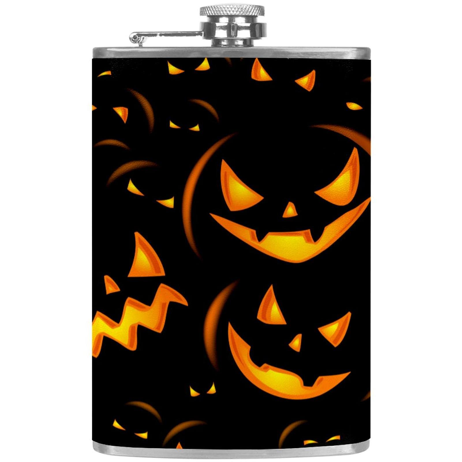 Flasque pour liqueur citrouille d'Halloween, le cadeau idéal avec entonnoir pour bar et fête