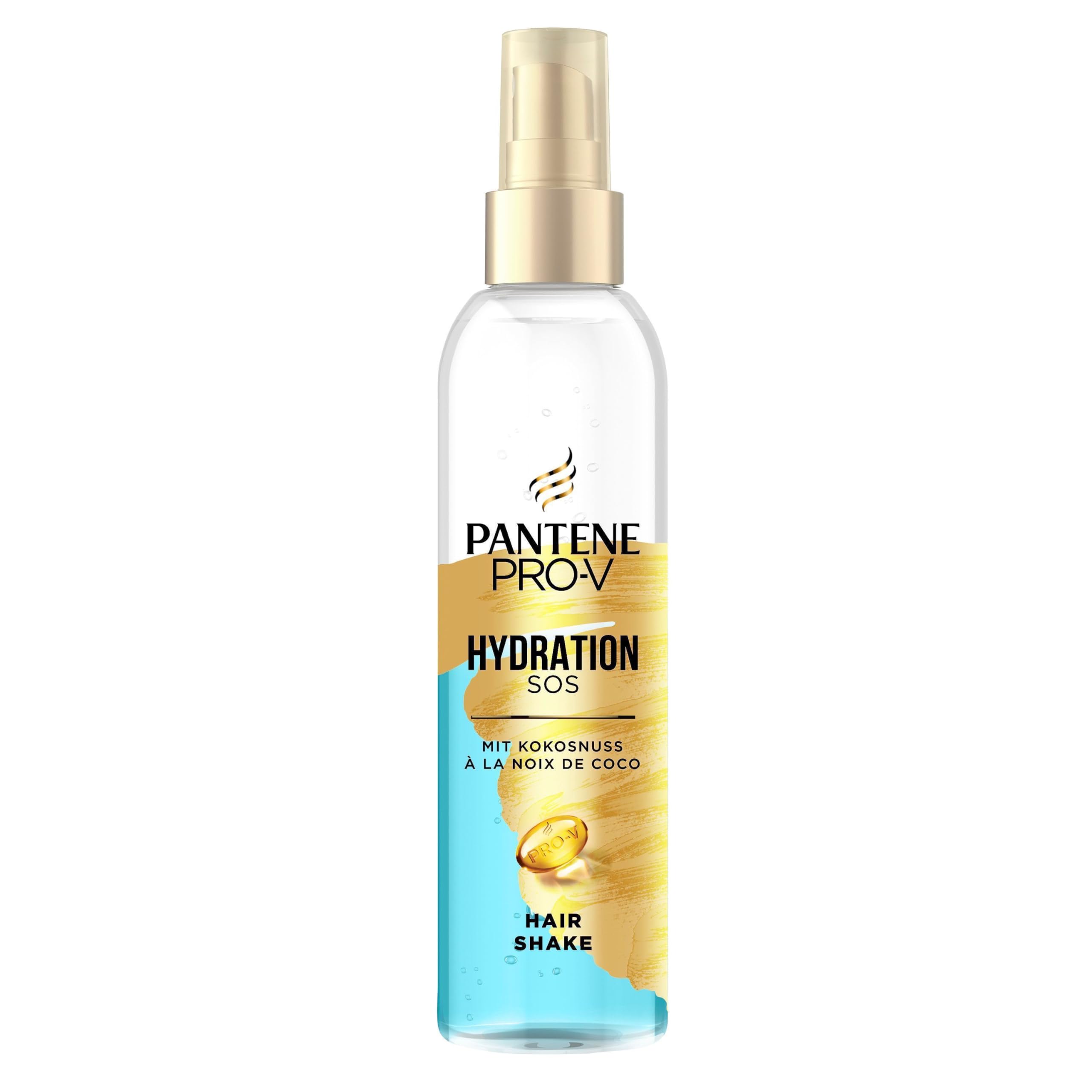 PANTENE Pro-V Hydration SOS Hair Shake Leave-in-Haarpflegespray, mit Kokosnuss, besonders für feines Haar, 150 ml