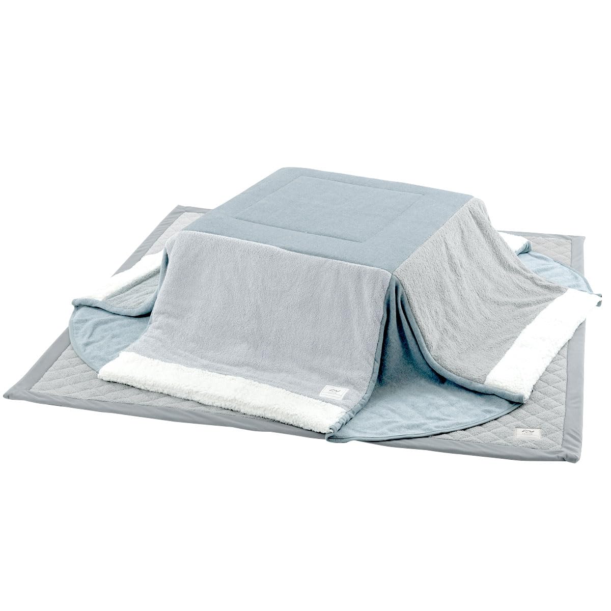 Amazon.co.jp: Bon Furniture Kotatsu Futon Square Throw Set, Space