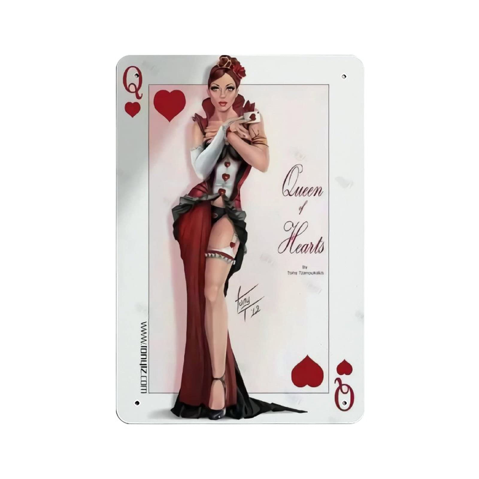 KEYGAMER Mother Love Card Metal Tin Sign, Vintage Plaque Poster Garage Bar Home Wall Decor 8 X 12 Inches
