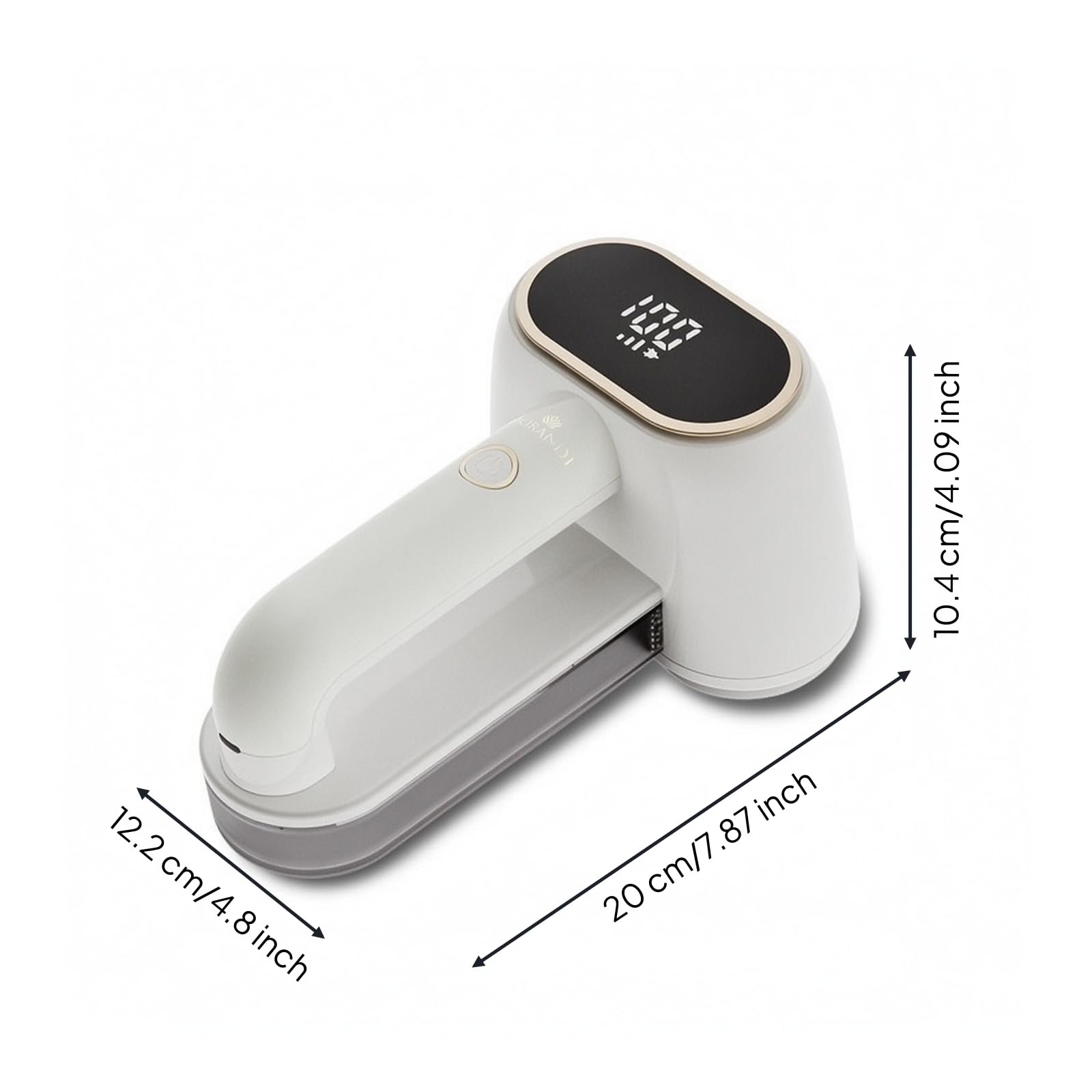 Rasoio Levapelucchi Elettrico Portatile Doppia Testa Depilatore Tessuti Dispositivo Antipilling Display Digitale Ricarica USB Manico Curvo Adatto per