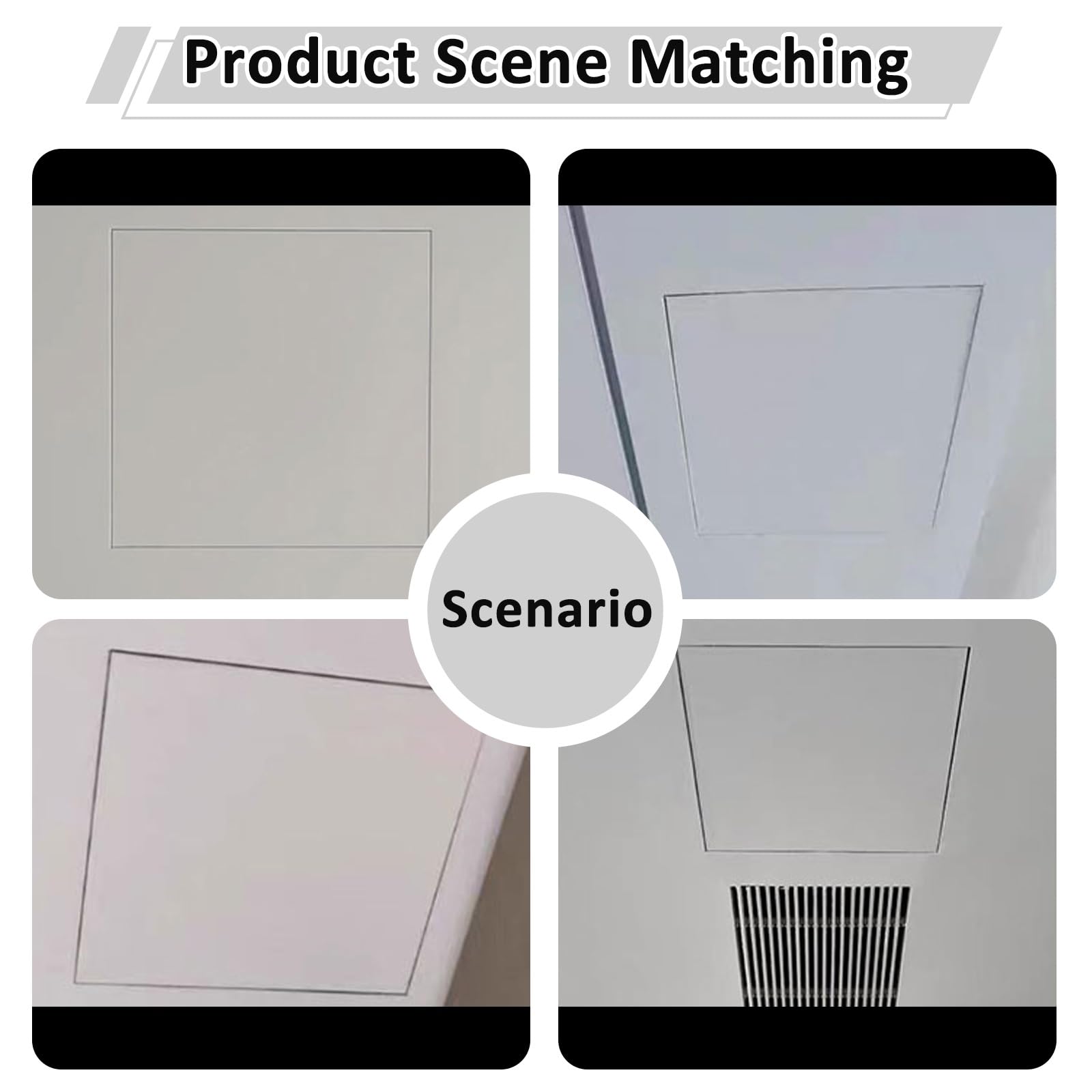 Pannello di accesso nascosto per cartongesso soffitto impianto idraulico e riscaldamento porta nascosta 85 x 120 cm perfetto per la ristrutturazione della casa durevole e facile installazione.