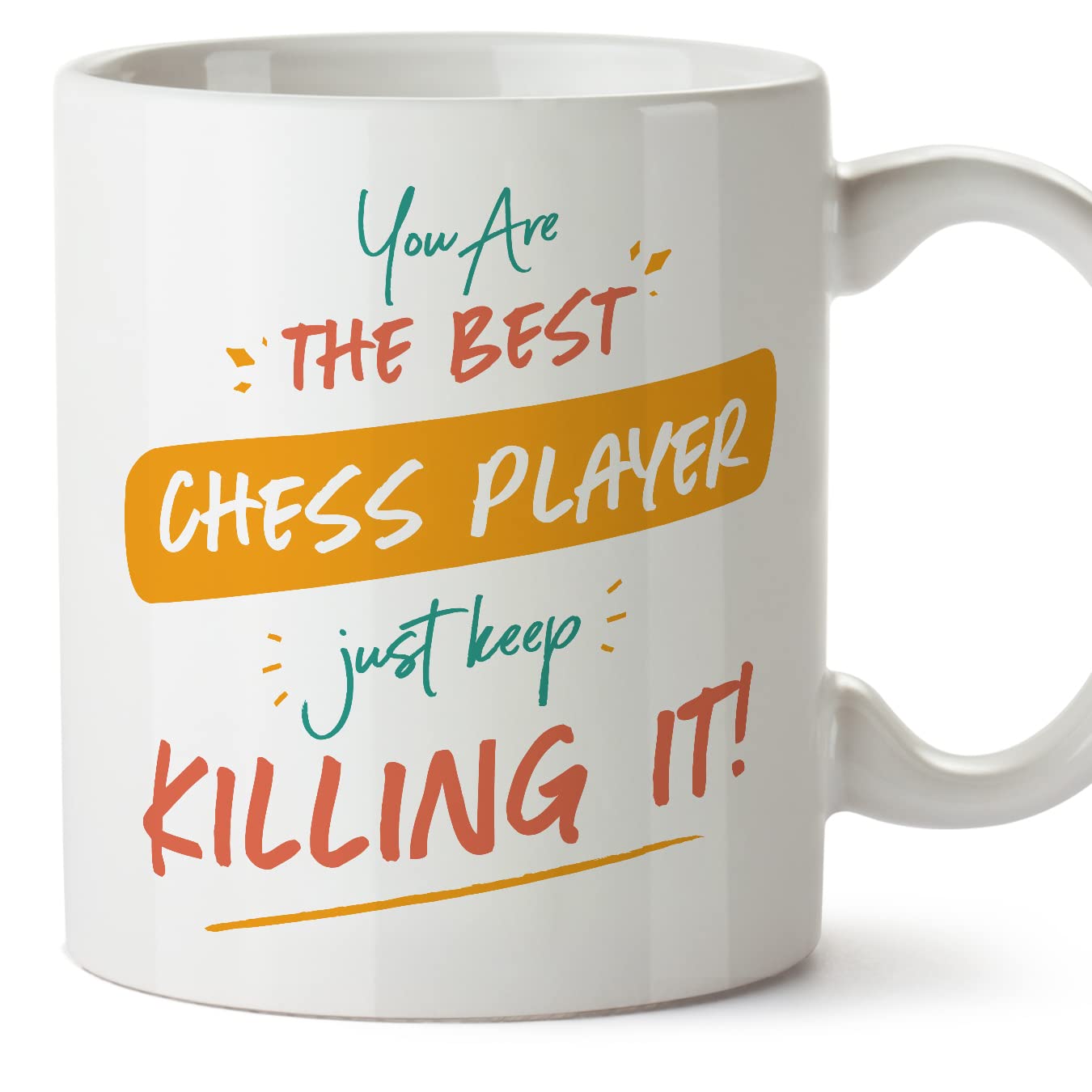 MUGFFINS Chess Player Woman Mug - in English - You are The Best Keep Killing it - Funny Gift for Colleagues - Ceramic 11oz Mug