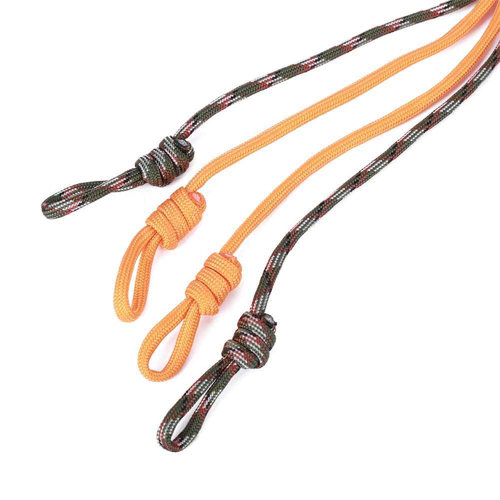 Cordino Con Fischietto Per Caccia Anatre - Paracord Mimetico, 10 Anelli, 55cm - Foto 9