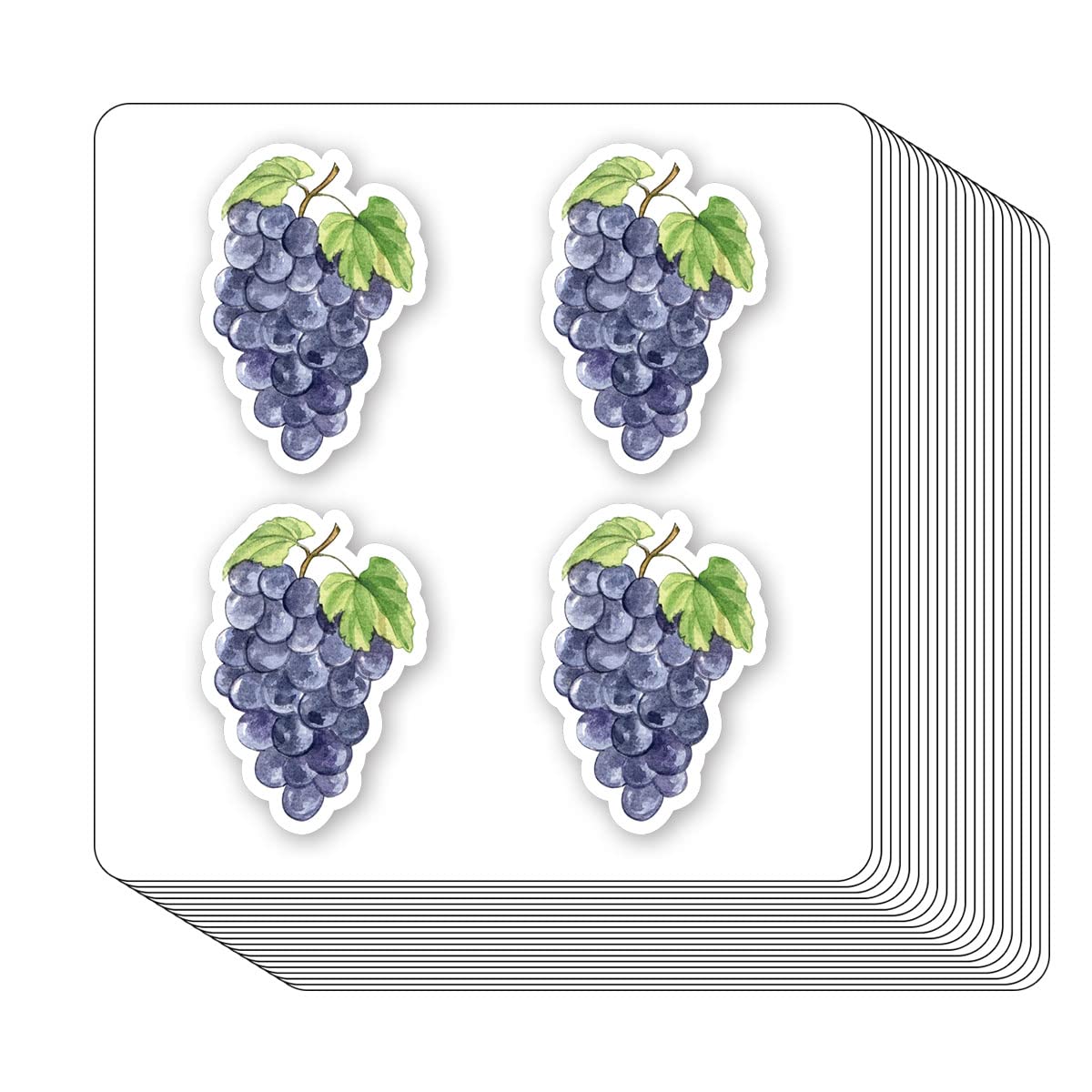 Grapes Stickers 1in for Scrapbooking, Arts, Craft, Kids DIY, Calendars, Journals Labels 80-Pack