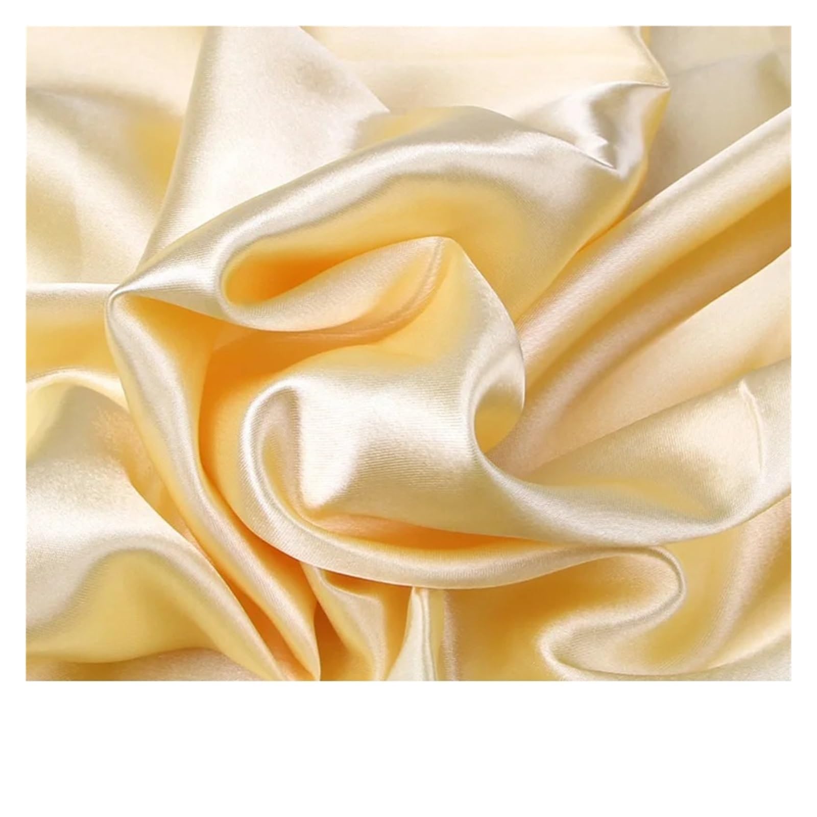 Dqzrtueca Champagne Satin Silk Brocade Fabric Multicolor 150Cm X 50-100Cm For Sewing Dress Lining(,150 * 100Cm)