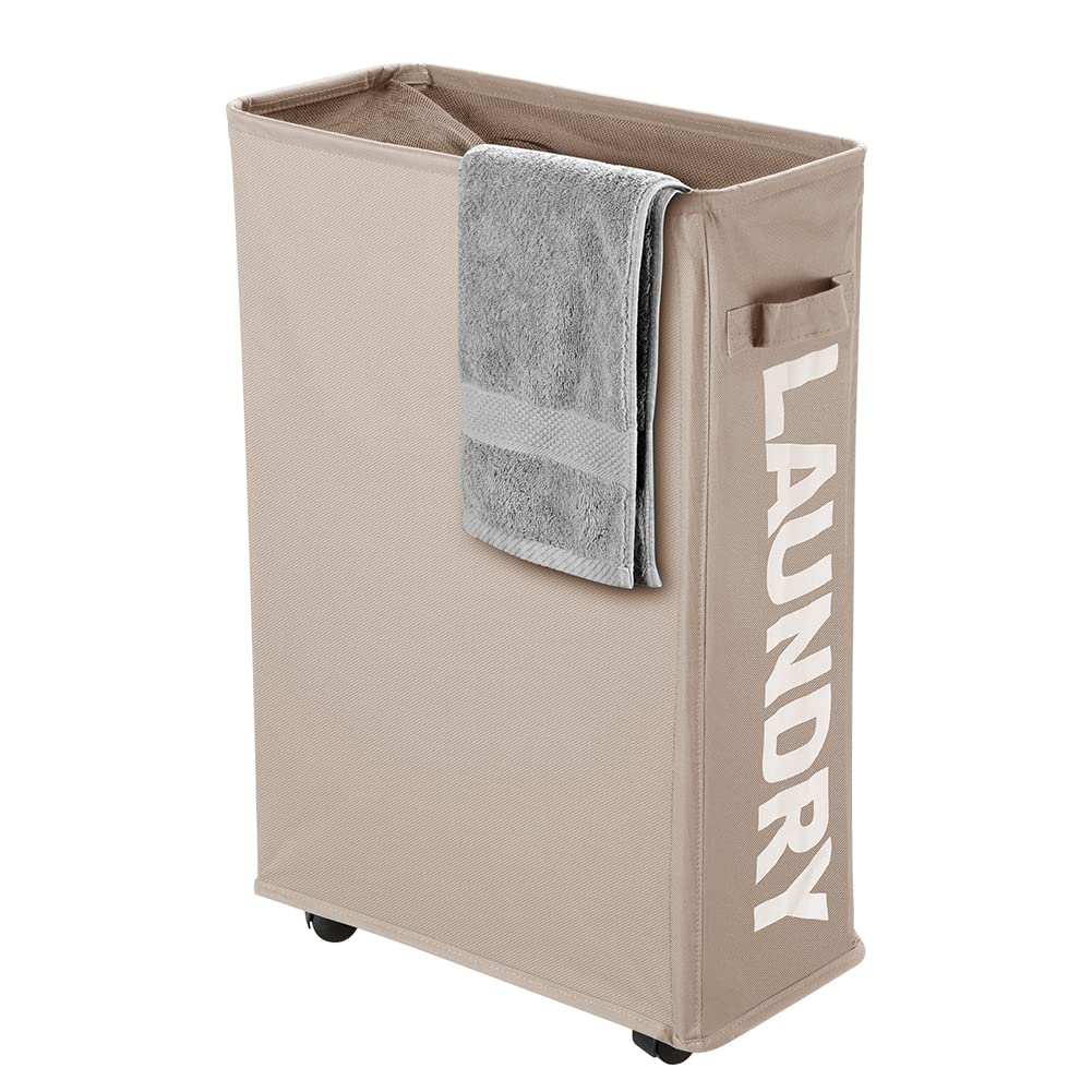 Panier à linge étroit pliable de 40L pour optimiser les petits coins