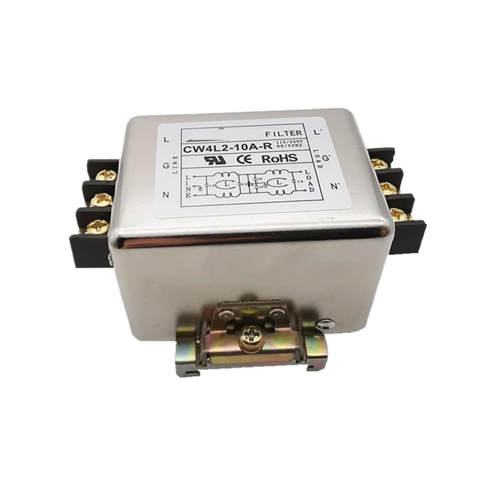 Filtro de alimentación 220V CW4L2-10A-R de dos etapas y 10A 20A para supresión EMI 1
