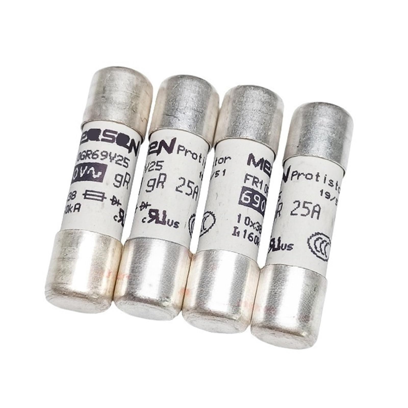 Fusible FR10GR69V cylindrique 10x38 cartouche céramique 690V AC ampérage au choix