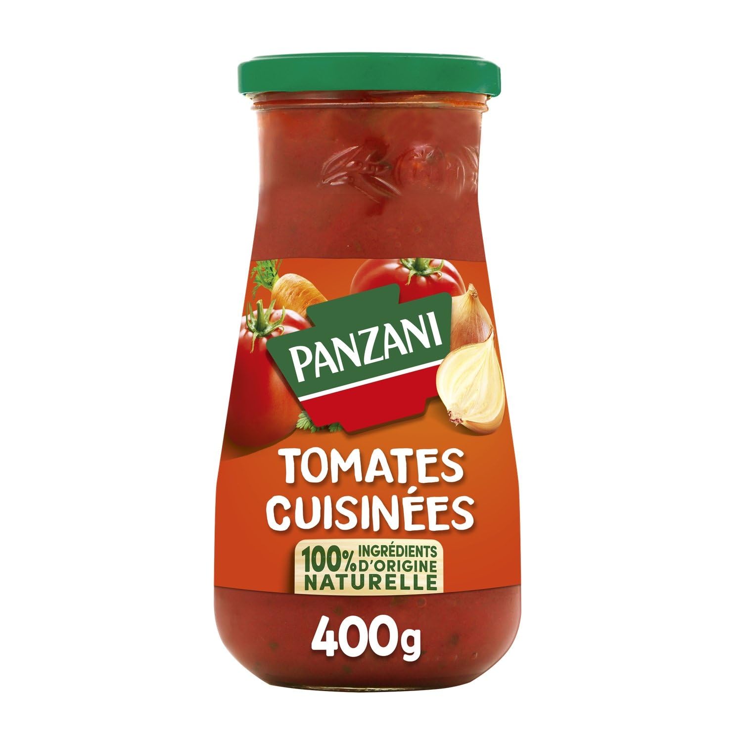 PANZANI – Sauce Tomates Cuisinées Savoureuse, Parfaite pour Vos Plats Traditionnels (Pot 400g) - Le Lot De 4