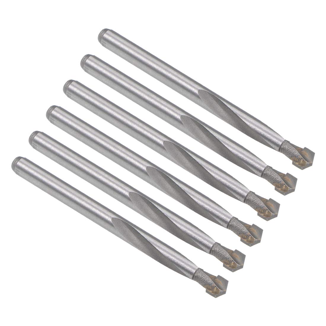 Sourcing Map Hartmetall-Spiralbohrer-Set | 6 Stück, Für Edelstahl, Kupfer, Aluminium, Holz & Mehr | Langlebig & Präzise