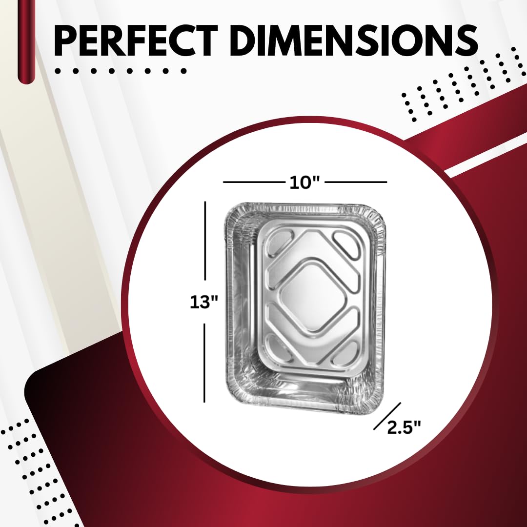 Green Direct Sartenes desechables de aluminio para mesa de vapor, sin tapas para cocinar, hornear, paquete de 25