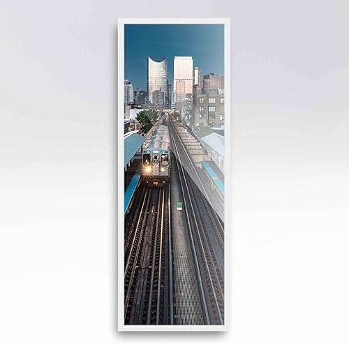 Miniatura 3 de Marco de fotos de madera real blanca de 6 x 12 pulgadas de ancho de 0.75 pulgadas | Profundidad del marco interior de 0.5 pulgadas | Marco de fotos