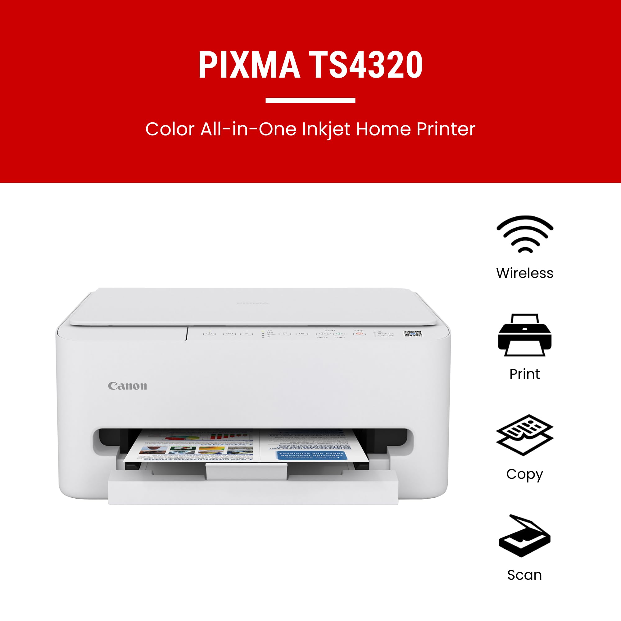 Amazon.co.jp: Canon PIXMA TS4320 – ワイヤレスカラーインクジェット