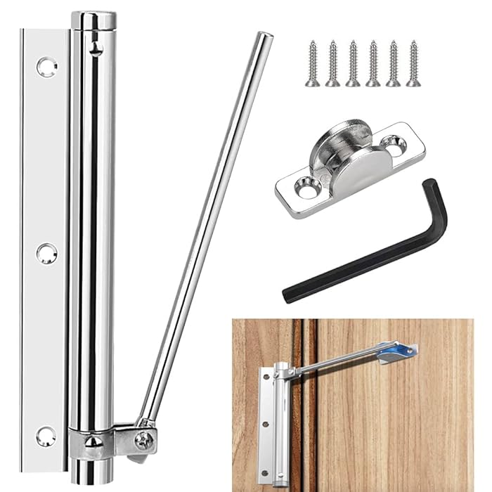 Buy BUENTYA Door Closer Light Duty Automatically Door Closers Aluminum