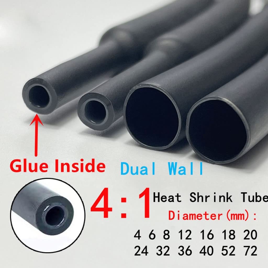Rurka termokurczliwa, Rurka termokurczliwa 1 metr 4:1 Podwójna ścianka Podgrzewa kurczy(36mm 1meter)