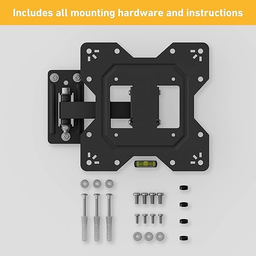 Miniatura 8 de D-Line Soporte de pared para televisores de 23 a 50 pulgadas, inclinación, giro y extensión, VESA 3.937 x 3.937 in - 7.874 x 7.874 in, soporta hasta