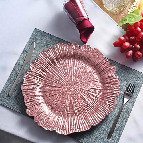 Platos cargadores rosa Tiger Chef pack x6 miniatura 2