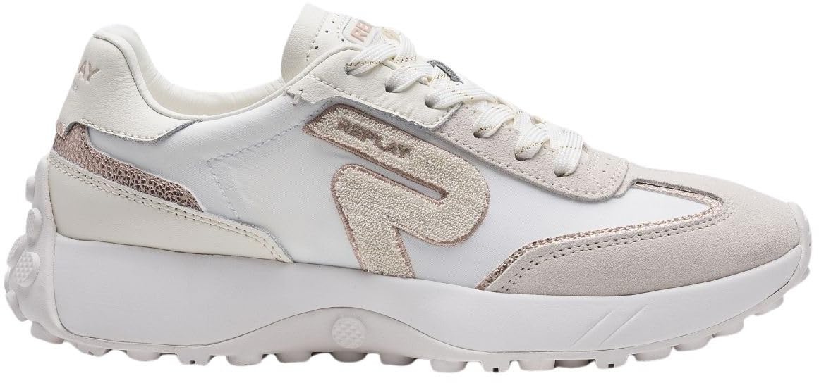 Replay Women's GWS5C Trainers, 1161 White Platinum, 36 EU, 1161 White Platinum, 4 UK