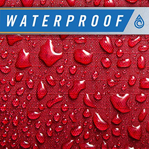 Aqua Quest White Water Duffel - 100% Waterproof, Heavy Duty, Versatile, Comfortable - Durable Protective Dry Bag for Travel, Sport, Motorcycle, Boat, Fishing - 100 L, Red