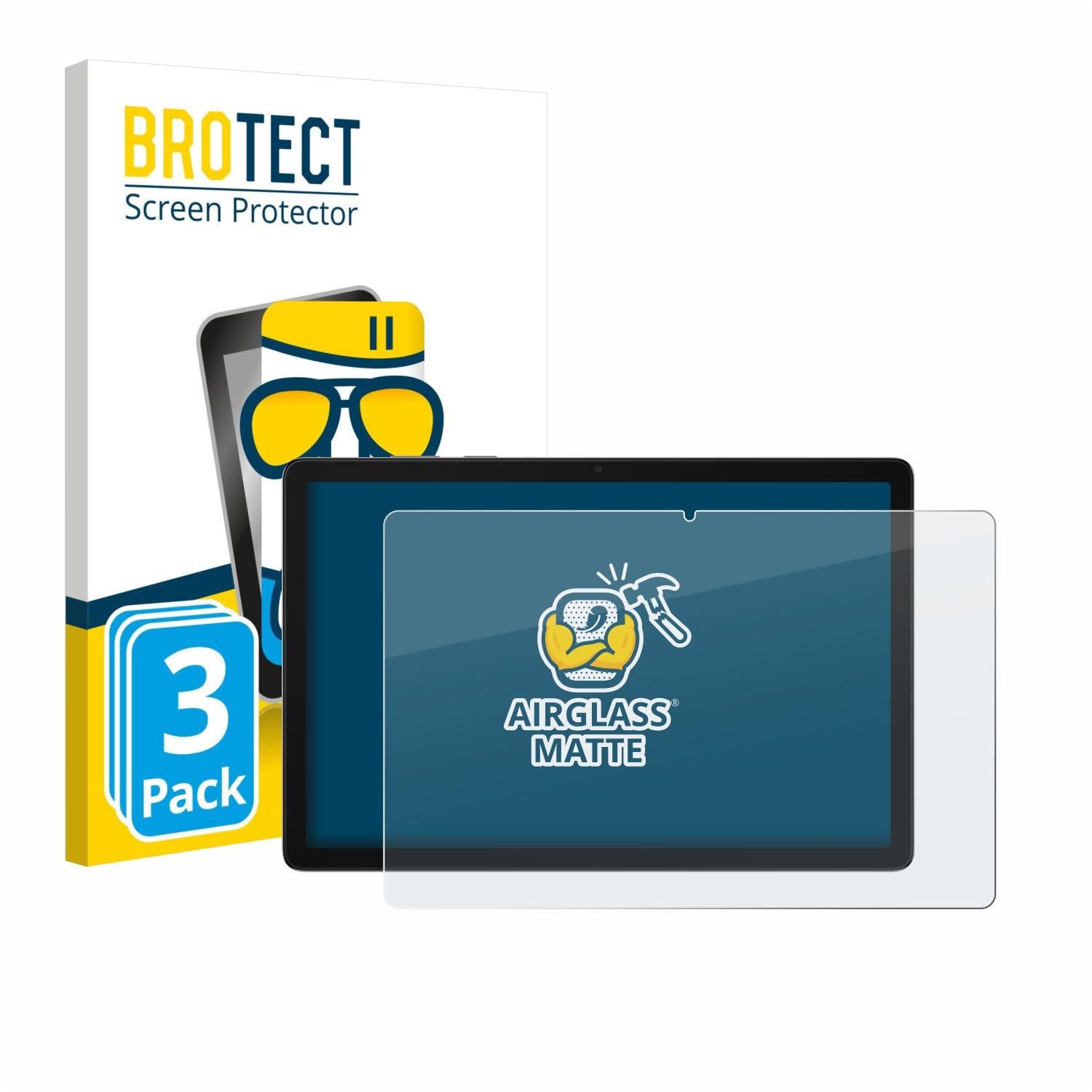 BROTECT Protector Pantalla Mate Cristal para Samsung Galaxy Tab A11 Plus 5G 11" Enterprise Edition (3 Unidades) Protección Anti-Reflejos