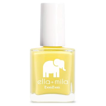 ella+mila Professional, Quick Dry, Long-Lasting & Chip-Resistant Yellow Nail Polishes Limoncello - 0.45 fl oz
