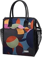 Vista 32 de Fmeida Bolsa de Almuerzo Aislada para Mujeres, Bolsas de Almuerzo Pequeñas de 6.75L con Múltiples Bolsillos, Bolsa Térmica Reutilizable