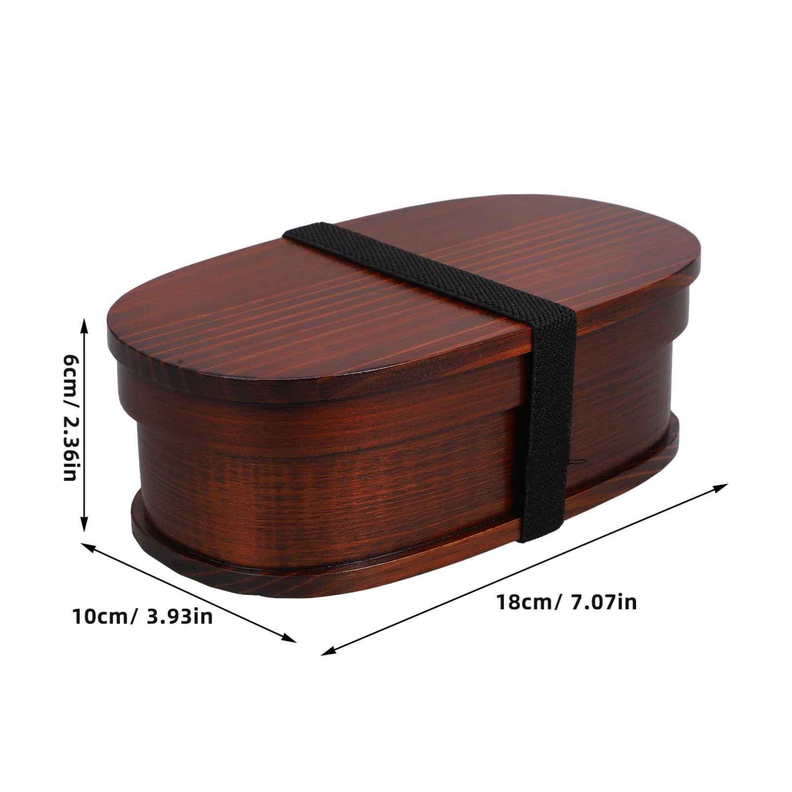 Sosoport Bento Box Giapponese in Legno 600ml, Contenitore Pranzo