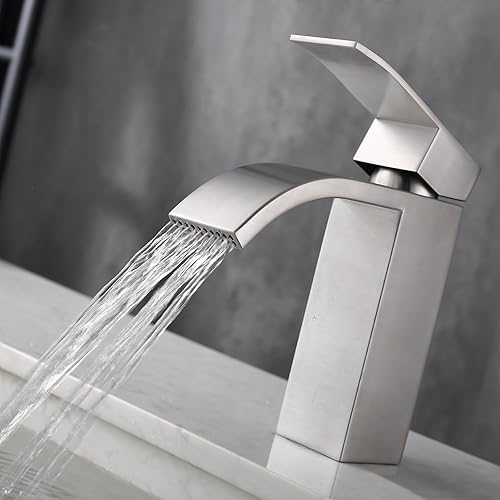 Miniatura 1 de Grifo de baño grifo de lavabo de tocador de una sola manija 1 agujero lavabo mezclador grifo RV lavabo recipiente grifo sin plomo, SF4-BNSUS304