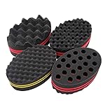4 Pcs Varied Small Hair Twist Sponge Brush For Dreads Locking Twist Afro Curl Coil Wave Hair Care Tool (Blend)